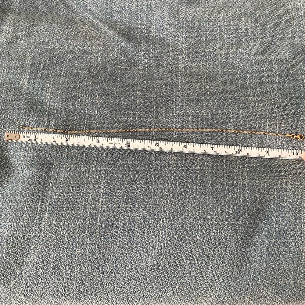 14k gold anklet - Picture 3 of 3
